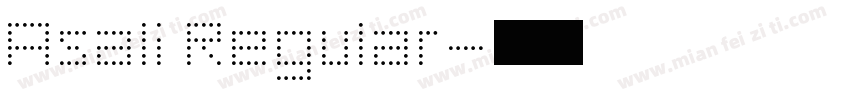 Asali Regular字体转换